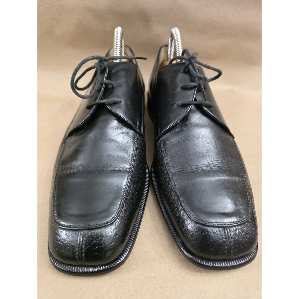Moreschi ITALY (Sz 9) Lace Up Black Leather Oxfords Dress Shoes Mens